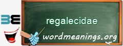 WordMeaning blackboard for regalecidae